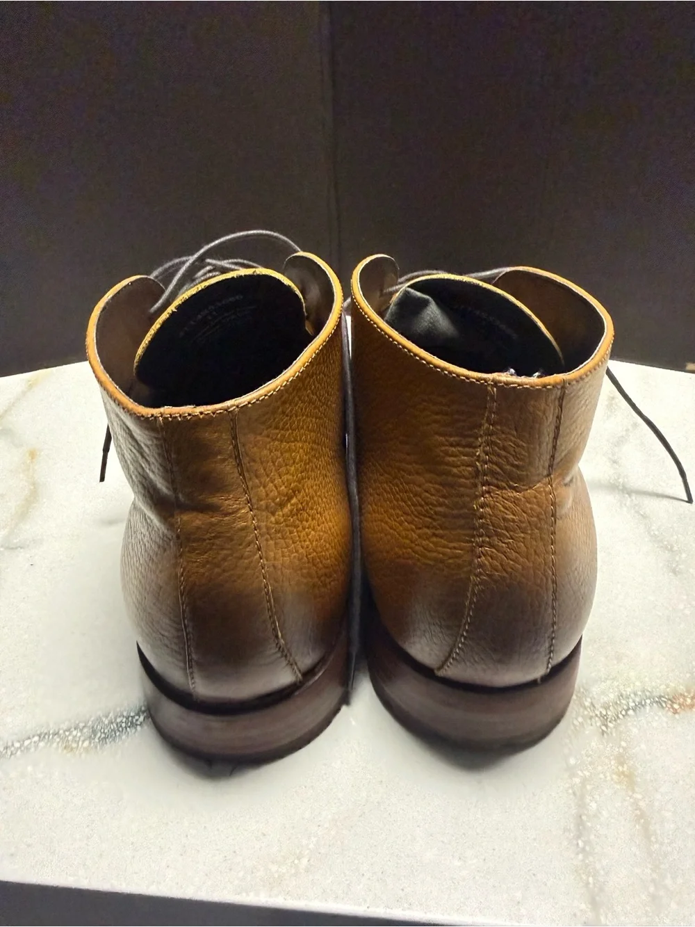 Mens Joseph Abboud Tan Leather Chukka Boots Size 11